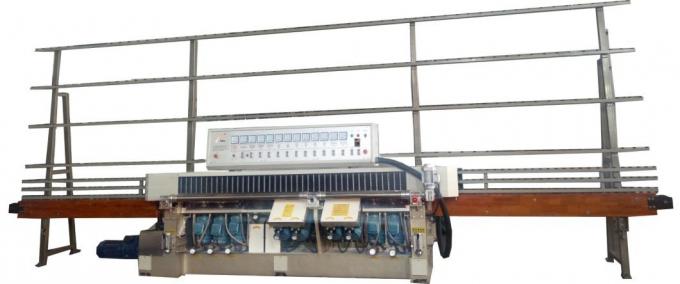 Glass Straight Line Edging Machine Polishing Machine 11 Spindle 45°